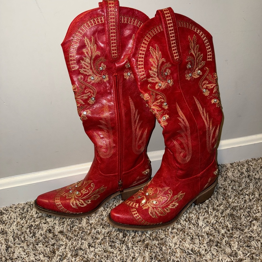 Red Cowgirl Boots